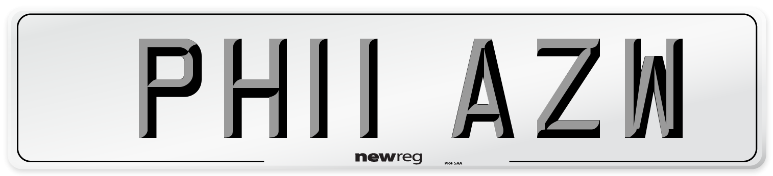 PH11 AZW Number Plate from New Reg